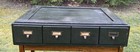 Vintage Wagemaker Oak 4 Drawer Card Catalog File Cabinet Dovetail Stackable  a