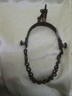 Rare 1800 s Single Buermann Or North   Judd Spur With Jingle Bobs And Heel Chain
