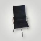 1990s Eames Herman Miller High Executive  Aluminum Group Desk Black Fabric Chair