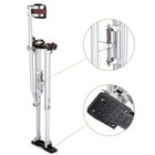 Drywall Stilts 36-50 Inch Aluminum Tool For Painting Taping Cosplay Walk Silver