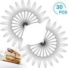 Baderke 30 Pcs Pie Server Pizza Cake Spatula  Stainless Steel Serrated