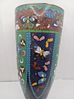 Rare 19th Century Antique Japanese Cloisonne Enamel Wall Pocket   Vase