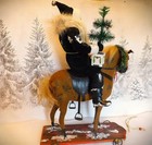 Jean T  Littlejohn-german-style Santa On Pull-toy Horse ooak
