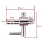 50pcs Aquarium Single Way Air Distributor Control Threaded Splitter Valves