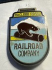 Vintage Mccloud River Railroad  Company Watch Fob Leather Strap Free Shipping