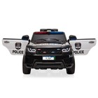 Kids Ride On Police Car 12v Electric Battery Powered Suv Vehicles W remote Black