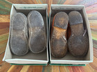 Two Pair Vintage Stride Rite Baby Toddler 1980 s Shoes W Box Leather Sz 5 5 6