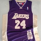 Kobe Bryant  24 Signed Autographed Lis Angeles Lakers Jersey Violet With Coa