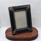 Vintage Ornate Resin Dark Green And Golden Picture Photo Frame For 3 5  5 