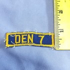 2  Cub Scout Uniform Patches 1960s Den 7   The Number 8 Vintage Badges