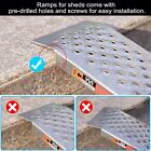 4ft Aluminum Shed Ramp 2pc Long Loading Ramp For Riding Mower lightweight Sturdy