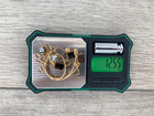 Vintage Art Deco Geometric Bezel Set Asymmetrical Vermeil Cocktail Pin Brooch