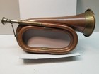 Antique Original British Army Brass Copper Military Bugle Vintage