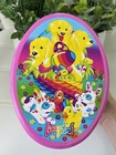 Vintage 90s Lisa Frank Kawaii Easter Tin Spring Puppies Bunnies Lamb Ducks     