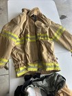 Firefighter Turnout Gear Pants And Jacket Set With Reflective Stripes