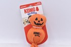 Kong Halloween Wubba Ballistic Jack-o-lantern Large Squeaks Orange Pet Toy
