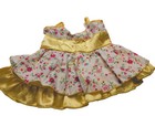 Build A Bear Rare Yellow Floral Flower Dress Sundress Summer Spring Teddy Outfit