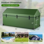 174 Gallon Outdoor Tool Box All Weather Tarpaulin Deck Box W convenient Handles