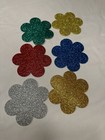 Arts   Crafts Foam Sticker Shapes 6 Count Glitter Flowers