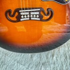 Us Warehouse Jumbo Solid Spruce Acoustic Guitar Vintage Sunburst Flower Inlaid