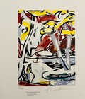 Roy Lichtenstein Hand-signed Original Print With Coa And   3 500 Usd Appraisal