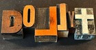 Lot Of 6 Vintage Wood Letterpress Type Printers Blocks Mix Letters Various Sizes