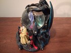Disney Villains Musical Snow Globe Plays  grim Grinning Ghost  Works  No Box 