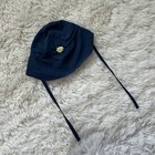 Green Sprouts Navy Blue Baby Boy Bucket Sun Hat With Adjustable Ties 0-6 Months