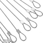  10 Pcs Stainless Steel Wire Rope Aluminum Sleeve Cable Luggage Lock