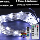 Usb Twinkle Led String Fairy Lights Copper Wire Party Garden Remote 50-200 Led