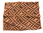 New Vintage African Kuba Shoowa Cloth Raffia Textile Panel 25x20 Kasai Velvet 01