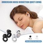 Reusable Silicone Ear Plugs Noise Cancelling Earplugs Protector Study Sleep Swim
