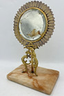 Antique French Napoleon Mirror 19th Century Gilded Bronze Marble