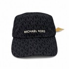 New Michael Kors Mk Monogram Logo Women   s Black Strap-back Baseball Cap Hat