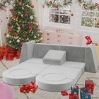 13 Pcs Modular Convertible Foam Folding Couch Toddler Playset Kids Play Sofa