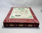 Ben Parker Co  Photo Album W Storage Case Red Gold Vintage Usa 35mm New Read    