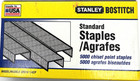 Stanley Bostitch Staples Standard  5000 Per Box Lot Of 6 Model Sbs19 1 4cp