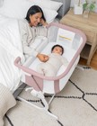 Baby Delight Beside Me Dreamer Bassinet Bedside Sleeper 6 Position Organic Rose