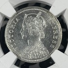 1894-c India 1 4 Rupee Ngc Ms63 Lot g3303 Silver  Choice Unc 