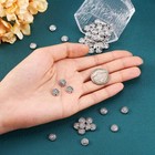 50pcs Antique Silver Flat Round Spiral Spacer Beads 8x8mm Tibetan Metal Uniqu   