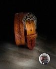Lord Of The Rings Inspired Leather Belt     Hand Crafted Medieval Fantasy Style