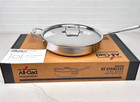 New All-clad Bd55406 D5 Brushed Stainless Steel 5-ply  6-qt Saute Pan With Lid