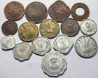 Ips  British   Republic India - Brass  Copper  Nickel   Aluminum 15 Old Coins