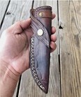 12 Sheath-handmade Fix Blade Knife Leather Sheath Belt Carry Holstervertical