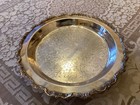 Vintage Epca Old English Silver Plated 3 Footed 12    Serving Tray By Poole 5017