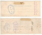  34 Old Bank Checks Philadelphia Set Of 2 Girard National Bank 1899 1900