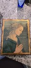   Large Vtg Italian Florentine Gilded Wood Plaque Filippo Lippi Madonna Praying