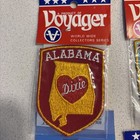 Vintage Voyager Emblems  Patches Lot Of 4 States Al De Ri Pa 70s Sew On Colorful