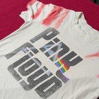 Pink Floyd Tie-dye Graphic T-shirt Xs White red Rock   Pop Music Band Tee
