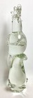 Clear Glass Rooster Standing On Plant Figure 13  Tall   5 5  Diameter